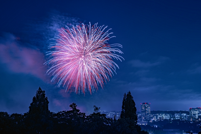 【画像:仙台七夕花火祭の様子】
